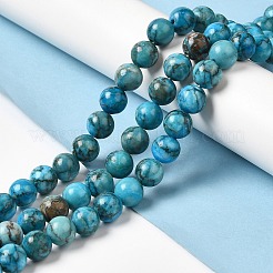 Naturales teñidos abalorios de jade blanco hebras&nbsp;G-M402-C04-02