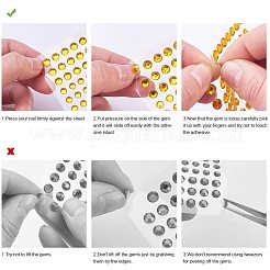 Transparenter Acryl Strass Aufkleber&nbsp;DIY-WH0012-03