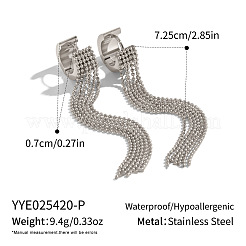 Boucles d'oreilles créoles en acier inoxydable 304&nbsp;AU2078-3