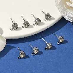 Boucles d'oreilles à tige en acier inoxydable 201 anti-ternissement&nbsp;LS-X-STAS-S041-08
