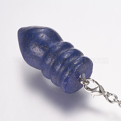 Pendules de radiesthésie en lapis-lazuli teints naturels&nbsp;G-E338-08G
