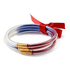 Braccialetti multi-filo in PVC con polvere glitterata per il giorno dell'indipendenza&nbsp;PL-H002-01A