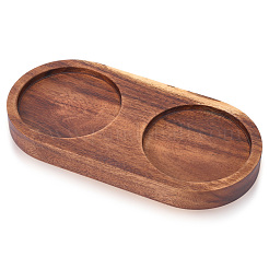 Aus Holz geschnitzte Schalenmatten&nbsp;AJEW-WH20048-39D