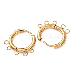 Accesorios para pendientes de aro de acero inoxidable 304&nbsp;STAS-D183-02A-G