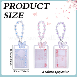 3 borsa 3 colori porta biglietti da visita in acrilico da appendere&nbsp;AJEW-ME0003-46