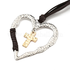 Legierung Anhänger Halsketten&nbsp;NJEW-K261-09D-PG