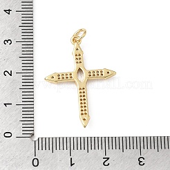 Osteranhänger aus Messing mit Mikropavé-Fassung aus klaren Zirkonia&nbsp;KK-E799-05C-G