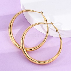 Orecchini a cerchio in acciaio inossidabile 304&nbsp;EJEW-Z093-01G-01