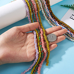 10 Strang 10 Stil handgefertigte Bunte Malerei-Perlenstränge&nbsp;BLOW-KS0001-01