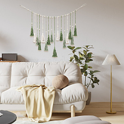 Decorazione da parete in macramè di poliestere boho&nbsp;AJEW-WH20006-213A