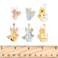 12pcs 6 styles de pendentifs en émail en alliage&nbsp;ENAM-FS0002-58