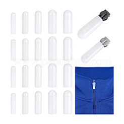 25 pièce de protection de curseur de fermeture à glissière en silicone&nbsp;AJEW-WH0752-108