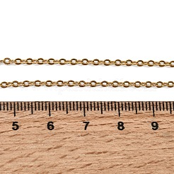 Colliers unisexes à chaîne câble texturée en acier inoxydable 304 de 2.5 mm&nbsp;NJEW-P356-13G
