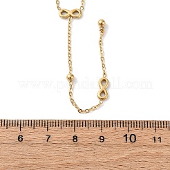 Colliers infinis en acier inoxydable 304&nbsp;NJEW-R026-21G
