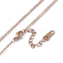 Collares de cable de acero inoxidable 304 con revestimiento iónico (IP)&nbsp;NJEW-G081-08