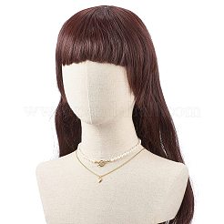 Insieme della collana in rilievo della perla naturale di stile 2pcs 2&nbsp;NJEW-JN04003