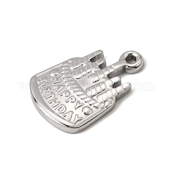 Pendentifs d'anniversaire en acier inoxydable 304&nbsp;SA-CBA9B1E-09P