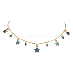 Latzkette aus natürlichem Achat&nbsp;NJEW-JN04404-03