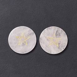 Rosa naturale cabochon di quarzo&nbsp;G-P491-08G