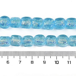 Handgefertigte Stränge aus Folien-Bunte Malereiperlen&nbsp;FOIL-K003-05D