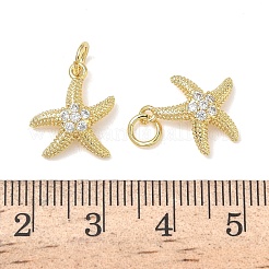 Messing micro pave klar zirkonia charme&nbsp;KK-L253-23G-03