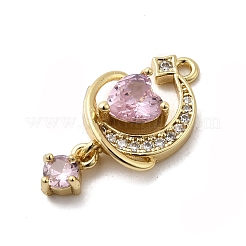 Pendentifs avec zircon cubiques à micro-pavés en laiton&nbsp;KK-A275-17B-G