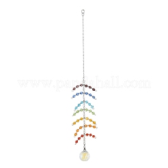 Décoration de pendentifs en verre rond à facettes&nbsp;HJEW-TA00023