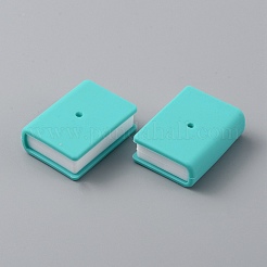 Buchförmige Silikonperlen&nbsp;LS-SIL-WH0002-93I