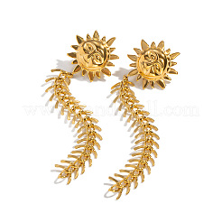 Boucles d'oreilles à pampilles en acier inoxydable 304&nbsp;EC2553