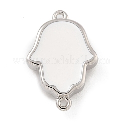 Colgante de mano de Hamsa con esmalte de latón chapado en rack&nbsp;KK-A234-020-P
