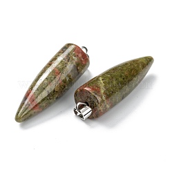 Natur unakite spitz anhänger&nbsp;G-D040-01P-B01