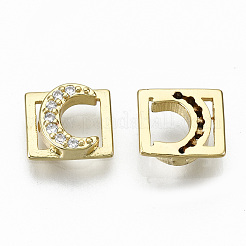 Micro ottone spianare cabochons zirconi&nbsp;KK-S061-50G-NR