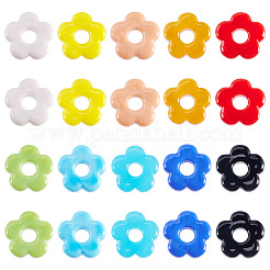 40pcs 10 Farben handgemachte Bunte Malerei-Perlen&nbsp;LAMP-TA0001-65