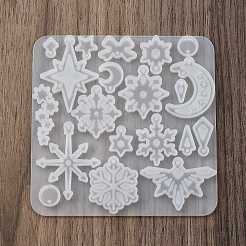 Schneeflocken-Serie DIY Silikon-Ornament-Anhängerformen&nbsp;SIMO-R012-03B
