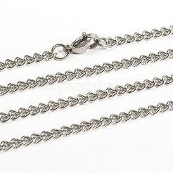 Collane in acciaio inossidabile 304 anti-ossidazione&nbsp;NJEW-D265-01P