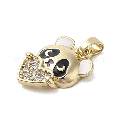 Pendentifs en laiton zircon cubique transparent&nbsp;KK-M275-13G