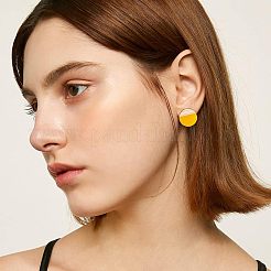 10 paire de boucles d'oreilles à tige en bois de noyer de 10 styles&nbsp;MAK-OC0002-01