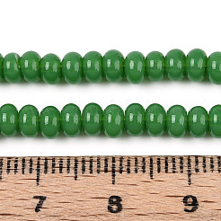 Perles en verre opaque peintes par pulvérisation&nbsp;GLAA-ZX008-4mm-18T