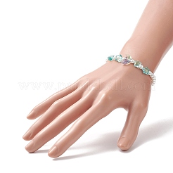 Stretch-Armband aus Glasperlen mit Stern&nbsp;BJEW-JB09265