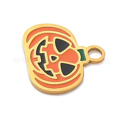 Breloques en acier inoxydable 304 émaillées sur le thème d'Halloween&nbsp;STAS-Z164-03G-07