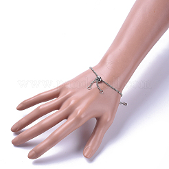 Anlaufbeständiges 304 Edelstahl Rolo Kette Schiebearmband/Bolo Armbänder machen&nbsp;AJEW-JB00492