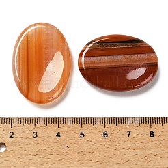Ovaler natürlicher rot gebänderter Achat Sorgenstein&nbsp;G-H073-06C
