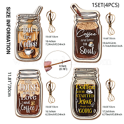 Décoration pendentif en bois&nbsp;WOOD-WH0140-001