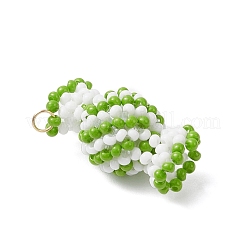 Pendentifs en perles de verre en forme de bonbons&nbsp;PALLOY-MZ00982-03