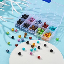 180pcs 7 perles de pierres précieuses naturelles et synthétiques&nbsp;G-YW0001-13