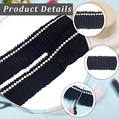 5 Yards Polyester-Spitzenband&nbsp;SRIB-GF0001-74C