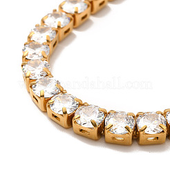 Collier de tennis en zircone cubique transparente&nbsp;NJEW-E038-10B-G