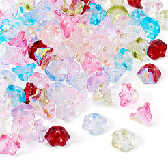 90 Stück 9 Farben galvanisieren transparente Glasperlen&nbsp;EGLA-TA0013-26