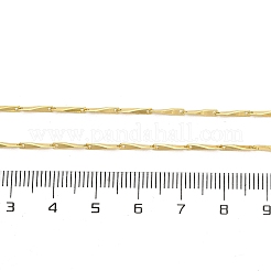 Halsketten aus gedrehten Gliederketten aus Messing für Männer und Frauen&nbsp;NJEW-G160-15G