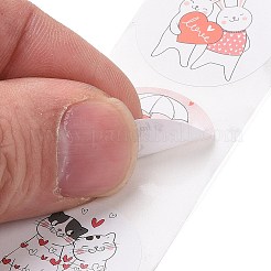 Valentinstag runde Papieraufkleber&nbsp;LS-DIY-I107-04